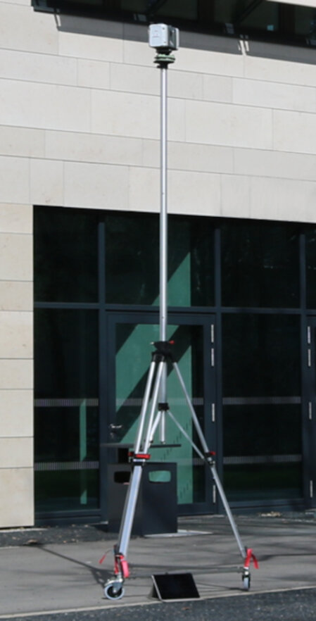 Leica RTC360 3D-Scanner auf Baustativ